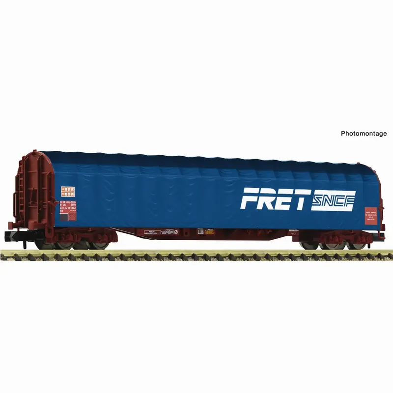 Prix Choc Wagon à bâches coulissantes type Rils « FRET » - Fleischmann 6660144 - N 1/160 - SNCF - Ep V - 2R